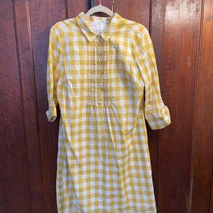 Boden plaid midi shirt dress NWOT size 12 long